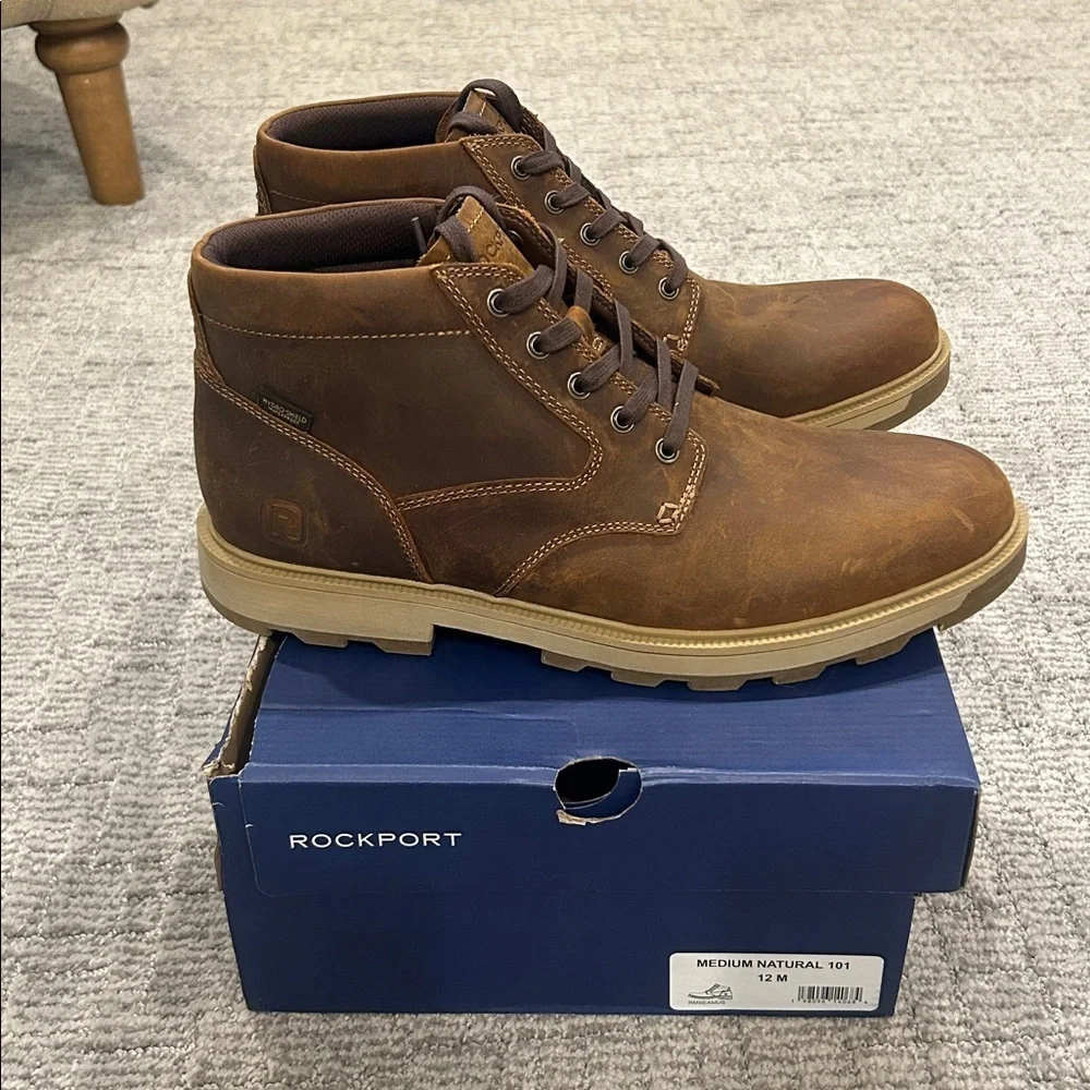 Rockport Seamus Waterproof Boot Natural 12